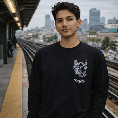 New York City Arteries Heavyweight Long Sleeved Tee