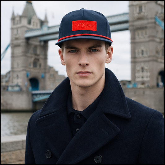 PJ O’Rourke Red on Red on Navy Red Rope Hat