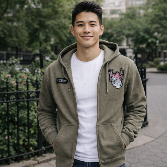 New York City Arteries Zip Midweight Hoody