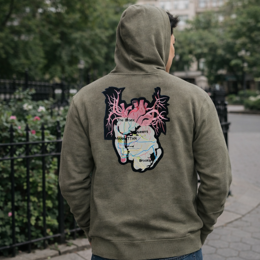 New York City Arteries Zip Midweight Hoody