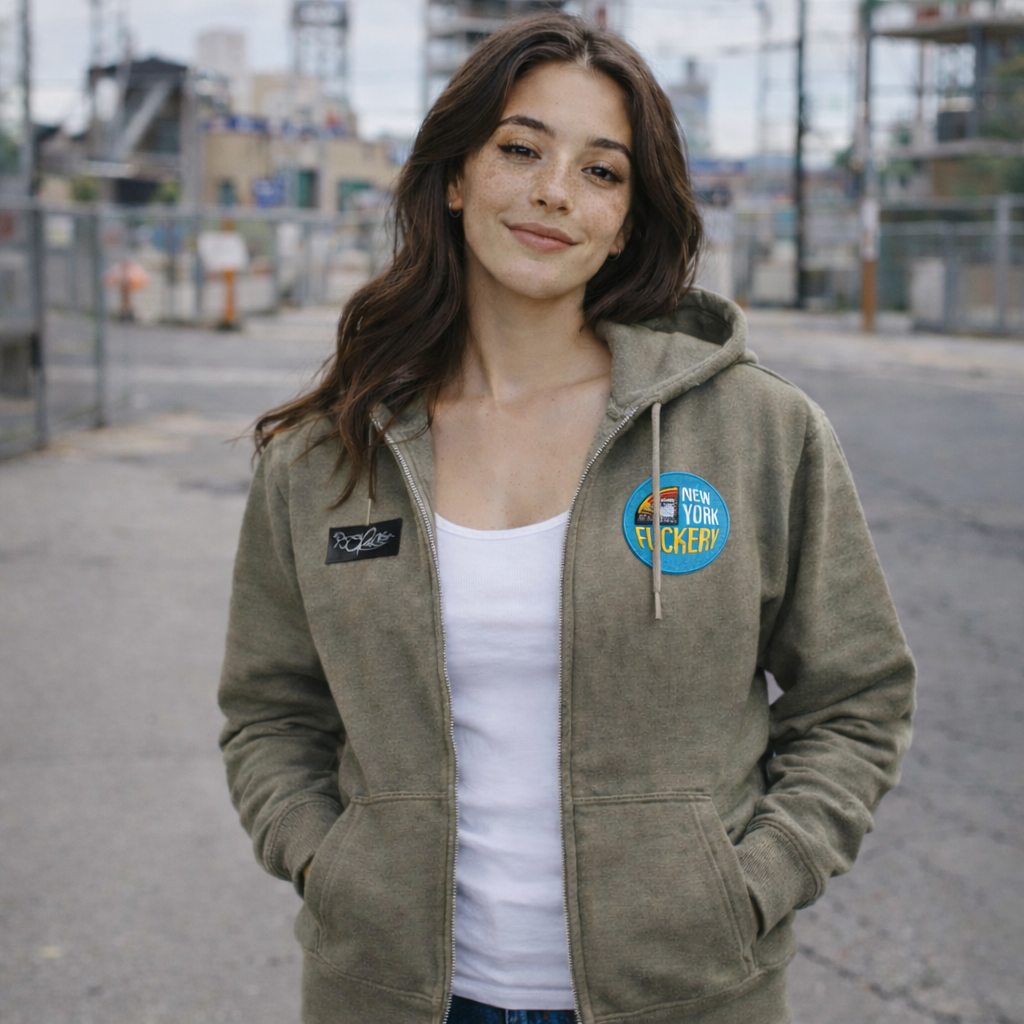 New York Fuckery Zip Midweight Hoody