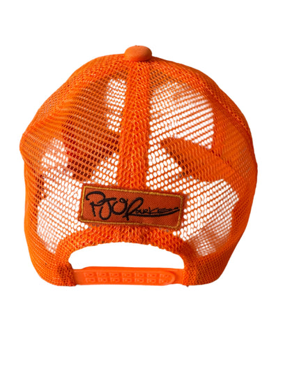 New York Hemps bright orange trucker hat