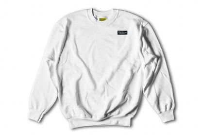 A-Bomb Shell Patch on White Crewneck