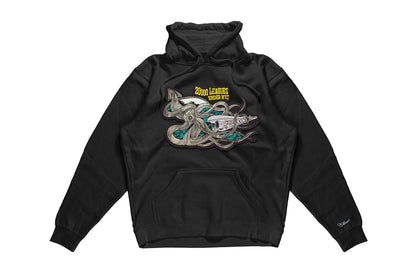20,000 Leagues Under NYC Patch on Black Hoodie