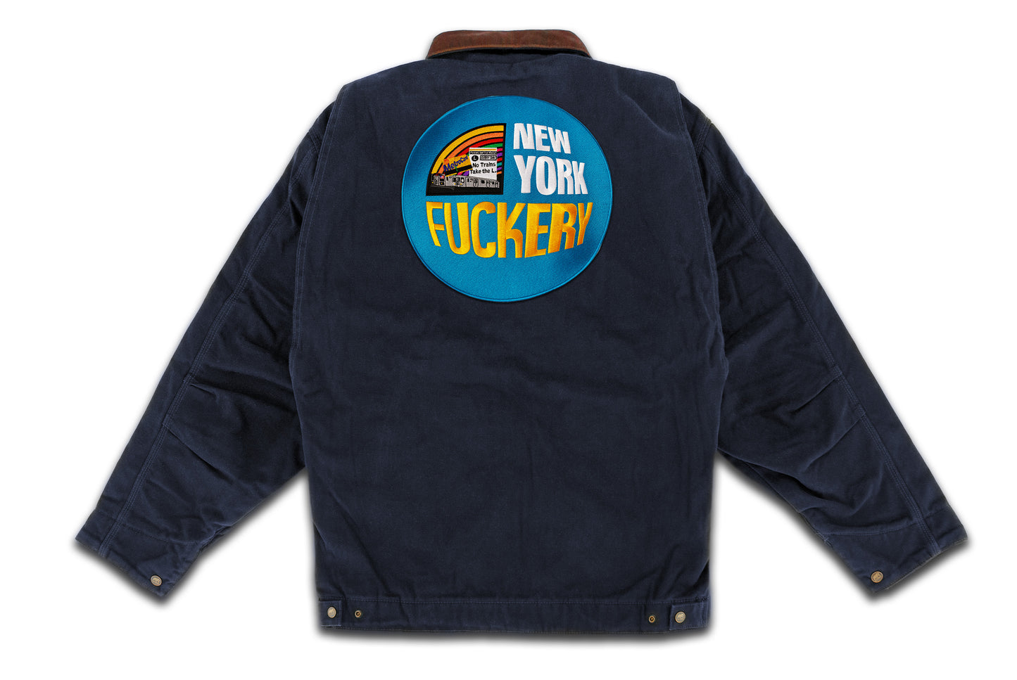 New York Fuckery Patch on Gasoline Jacket