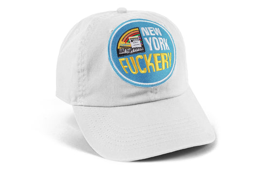New York Fuckery Patch on White Hat