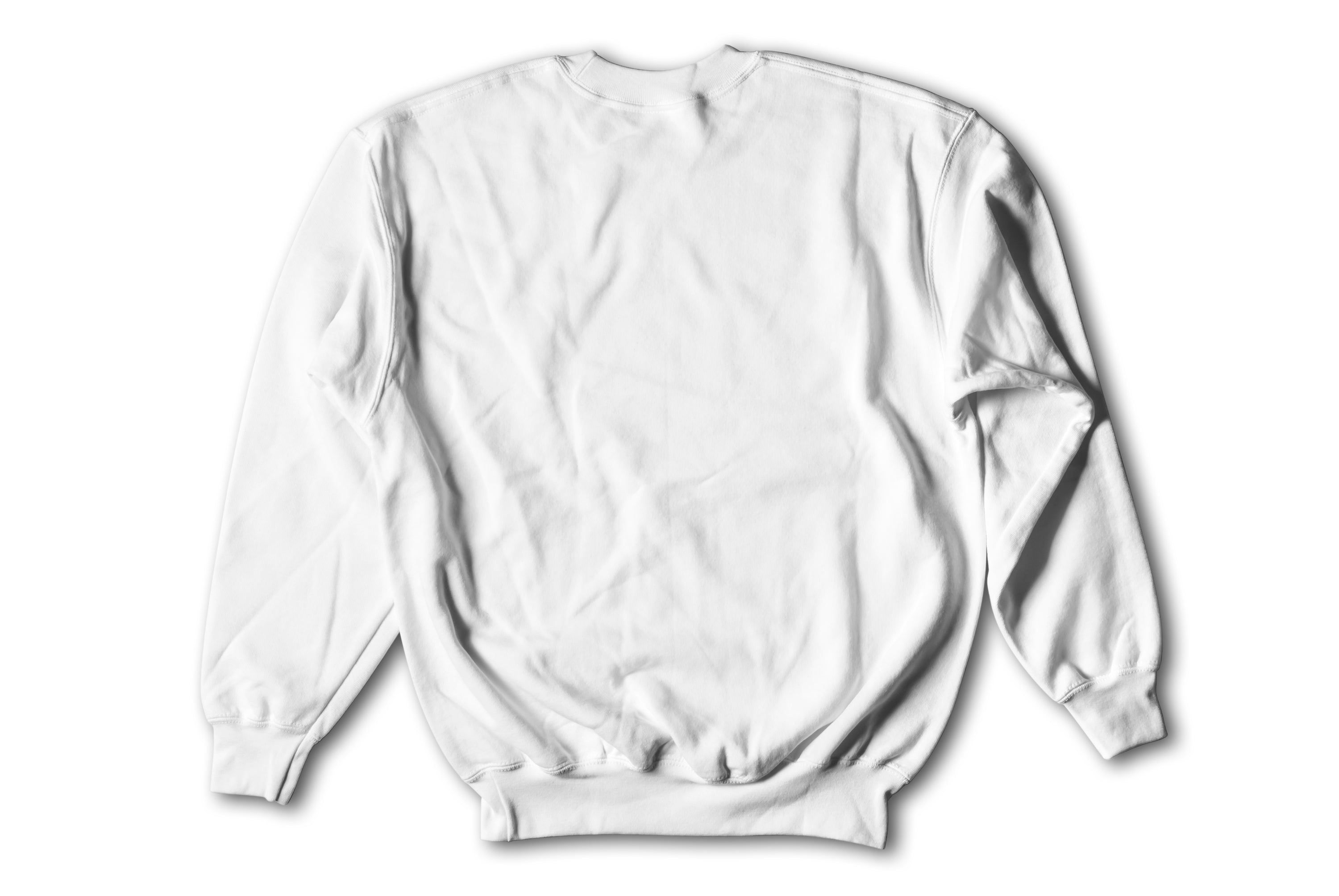 Plain on sale white crewneck