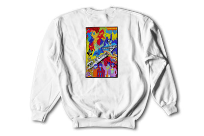 The Yellow Subway Line Patch on White Crewneck
