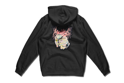 New York City Arteries hand sewn embroidery on pullover hoody