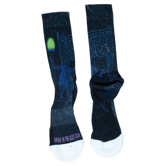 Singin' In the Acid Rain Athletic Socks