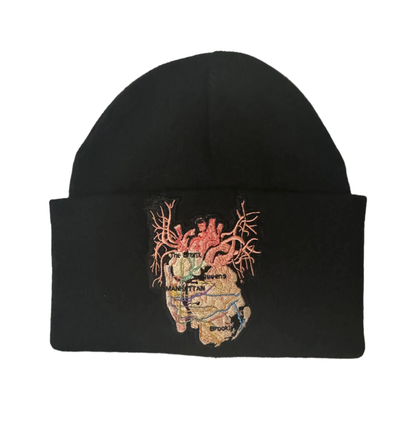 New York City Arteries black beanie