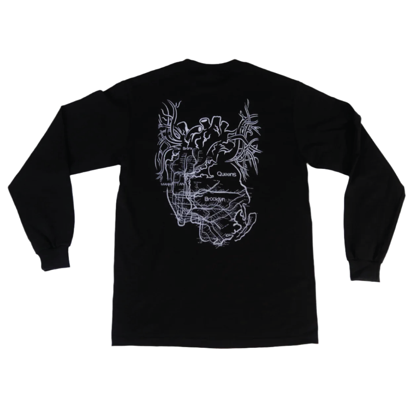 New York City Arteries Heavyweight Long Sleeved Tee
