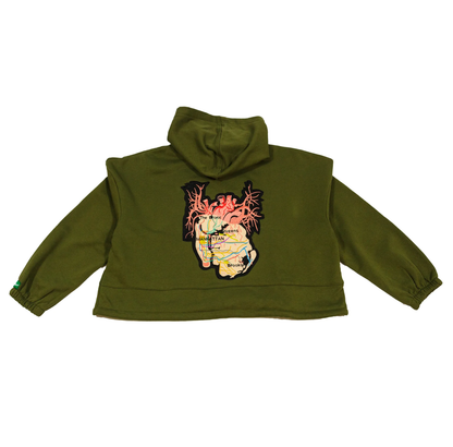 New York City Arteries Crop Hoody
