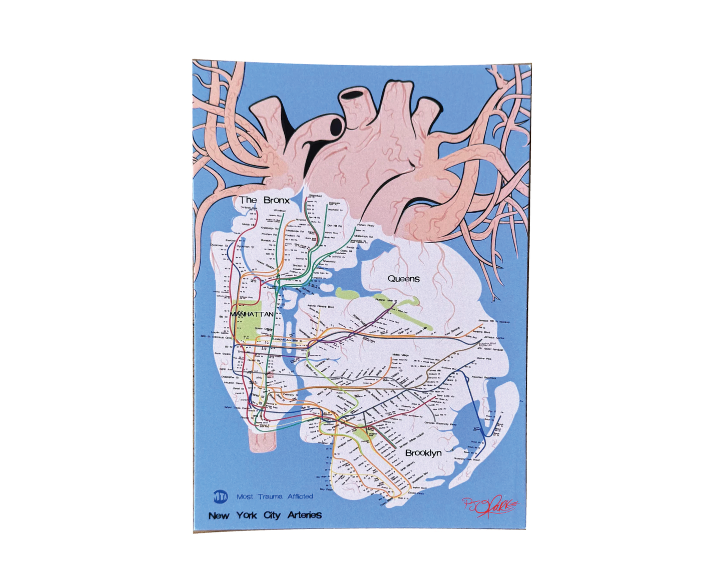 New York City Arteries post card