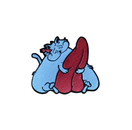 Cat's Got Your Tongue 3" sew on patch