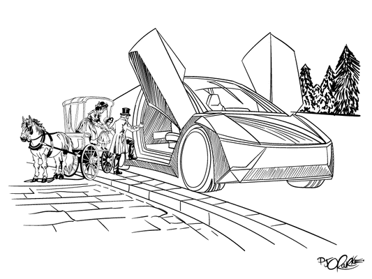 Buggy to Cybercab Prints
