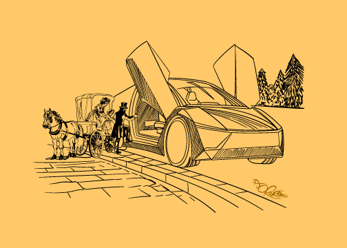 Cybercab post card