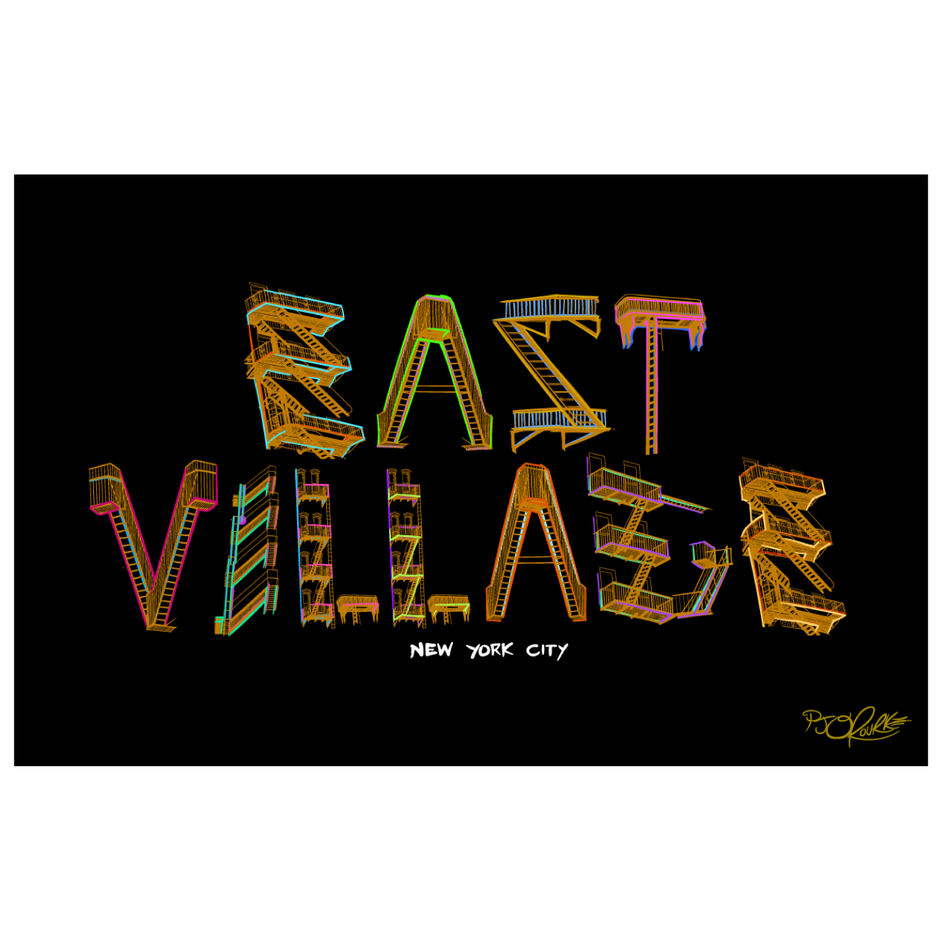 East Village Signed/ Unsigned Prints