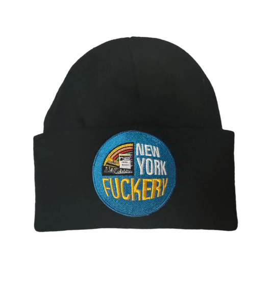 New York Fuckery black beanie