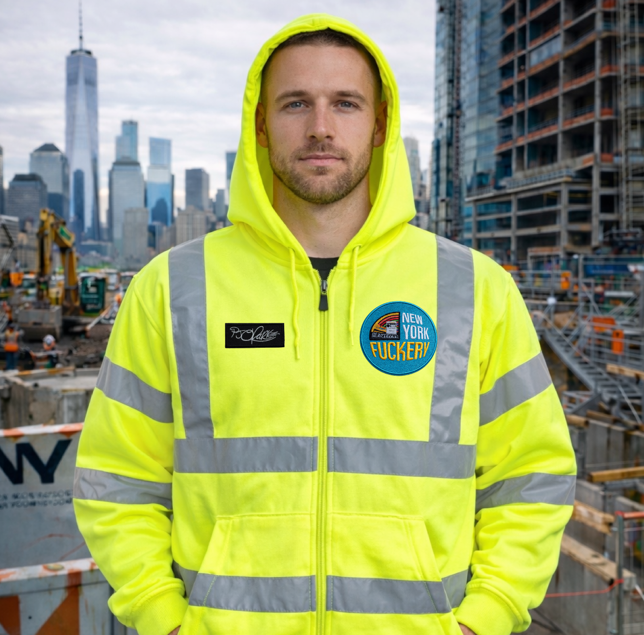 New York Fuckery Thermal Construction Jacket