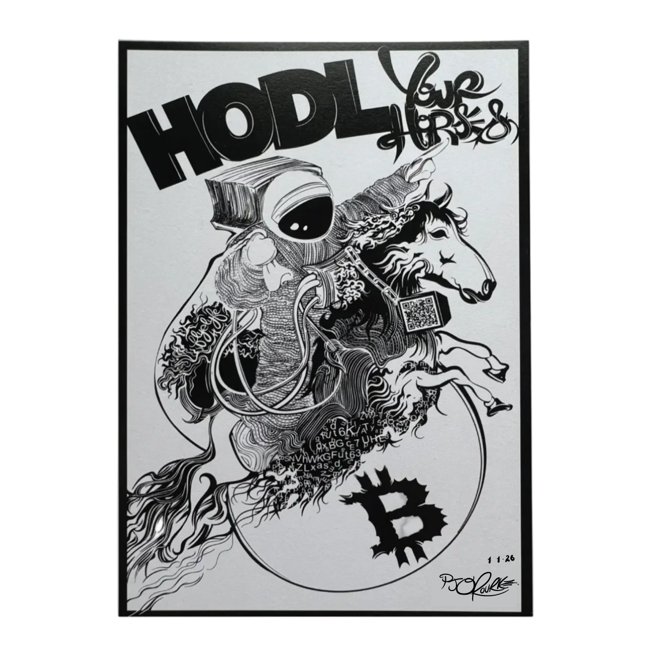 HODL Your Horses Signed/ Unsigned Prints