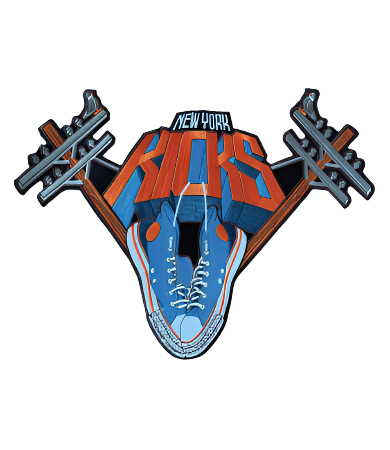 New York Kicks 12” sew on patch