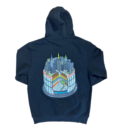 Layer Cake of New York embroidered 10 oz. pullover hoody