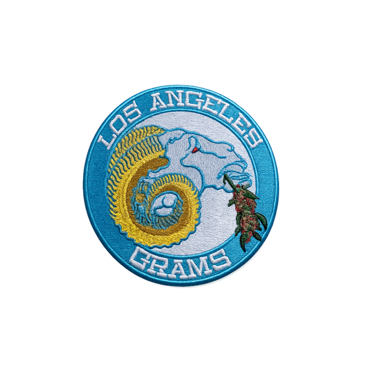 Los Angeles Grams 5” sew on patch