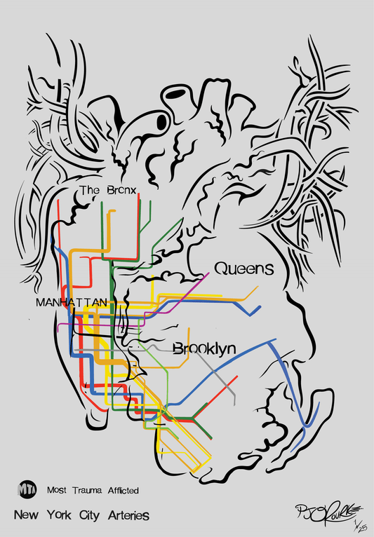 New York City Arteries tribute to Vignelli limited to 25