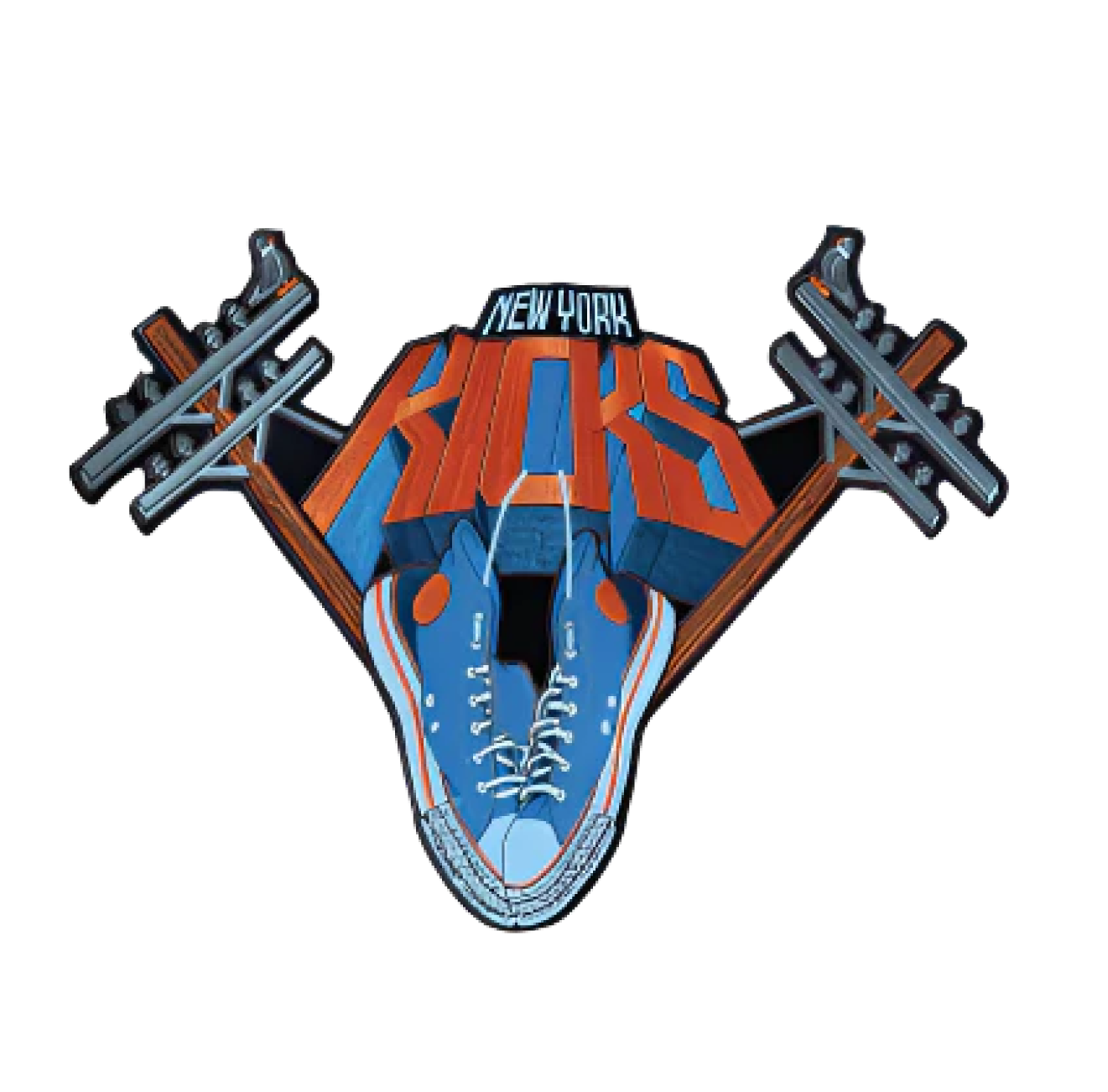 New York Kicks 12” sew on patch