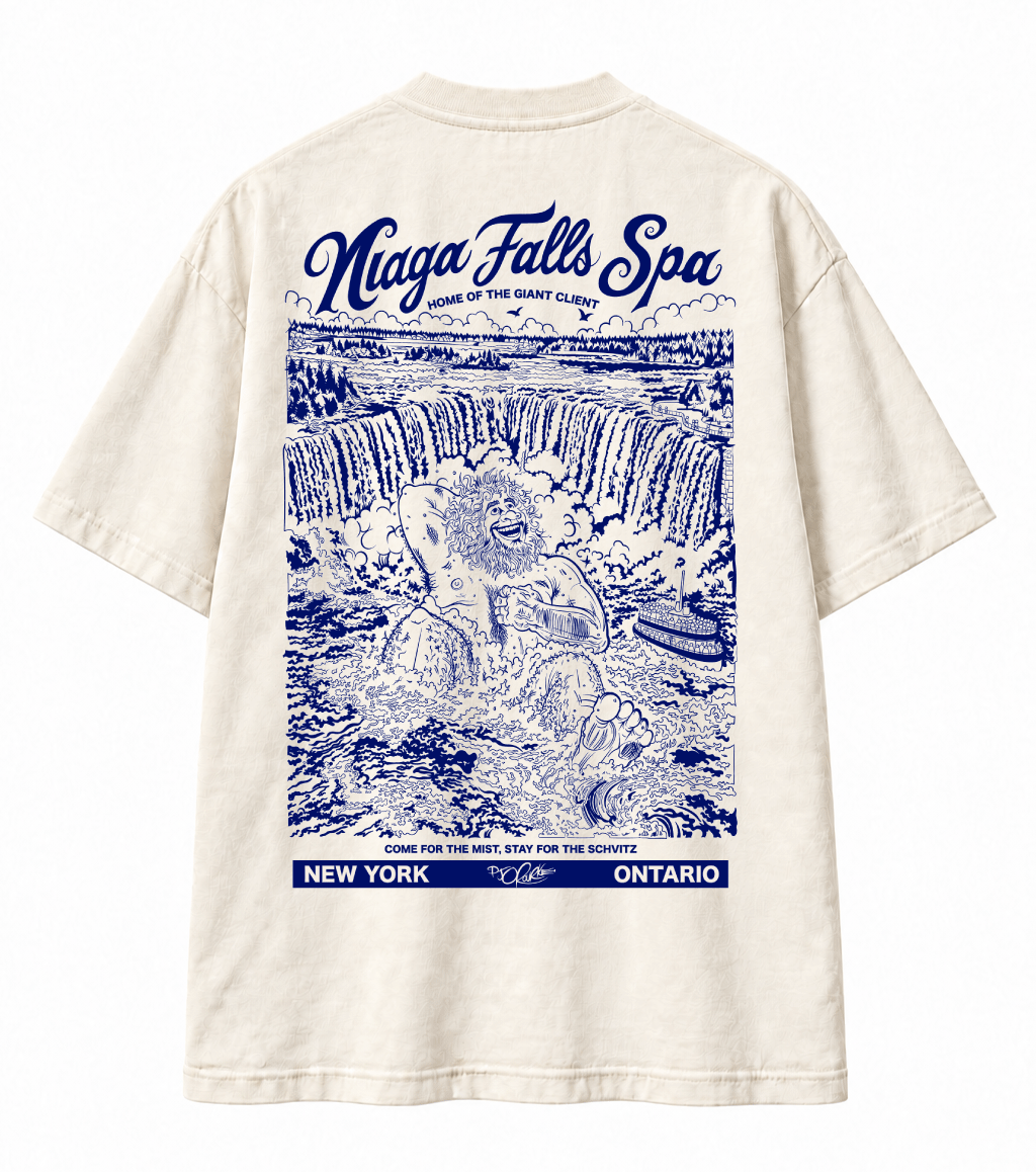 Niagra Falls Spa Heavyweight Tee NEW