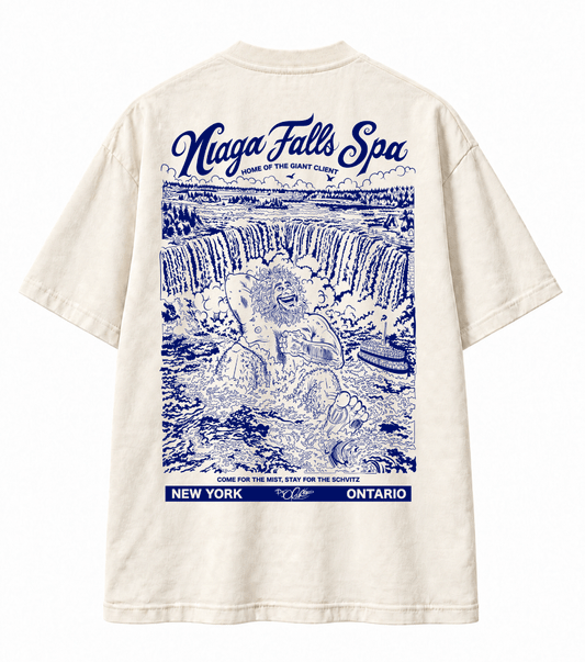Niagra Falls Spa Heavyweight Tee NEW