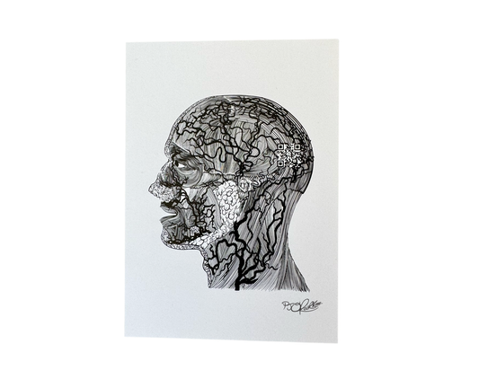 Neurological Head post card