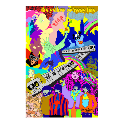 The Yellow Subway Line Signed/ Unsigned Prints