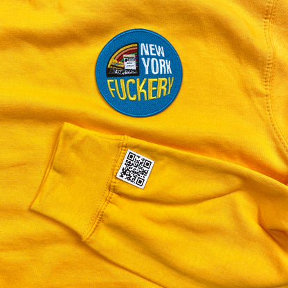 New York Fuckery Subtle Sun Yellow Crewneck
